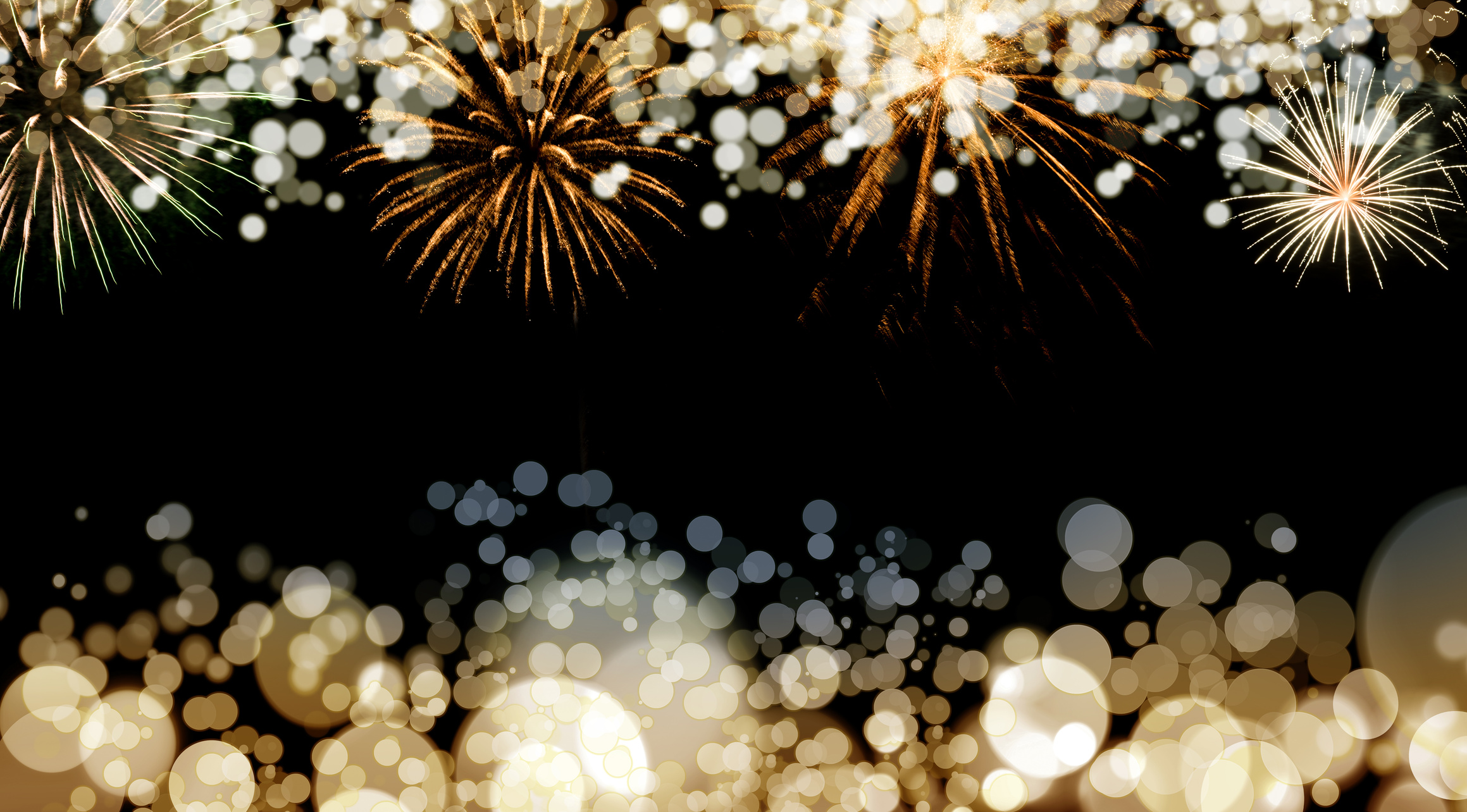 New Year fireworks background